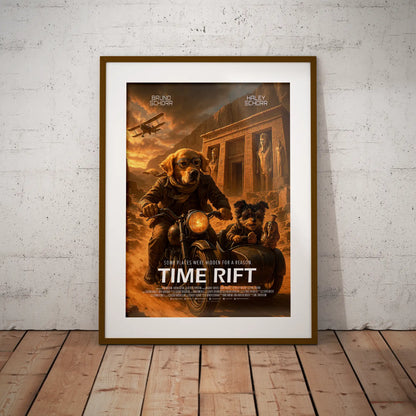 Custom Pet Movie Poster | Indiana Jones Inspired Adventure Cinematic Portrait