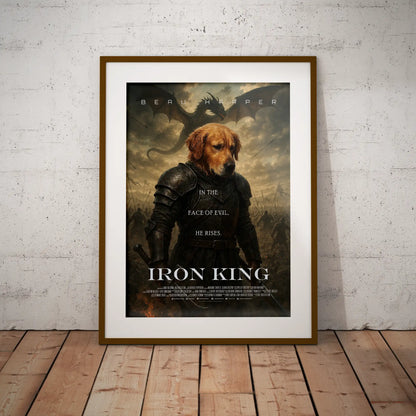 Custom Pet Movie Poster | Iron King Cinematic Movie Poster