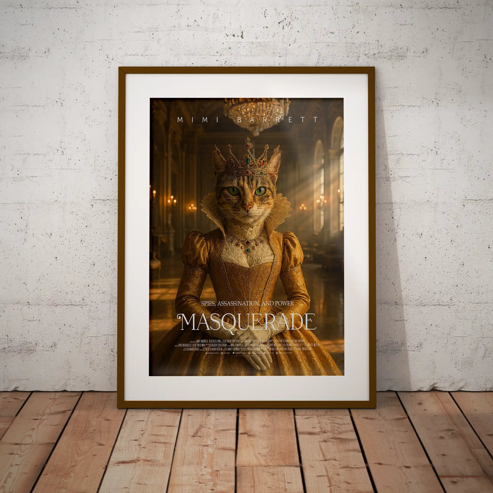 Custom Pet Movie Poster/ | Regal Queen Cinematic Movie Poster