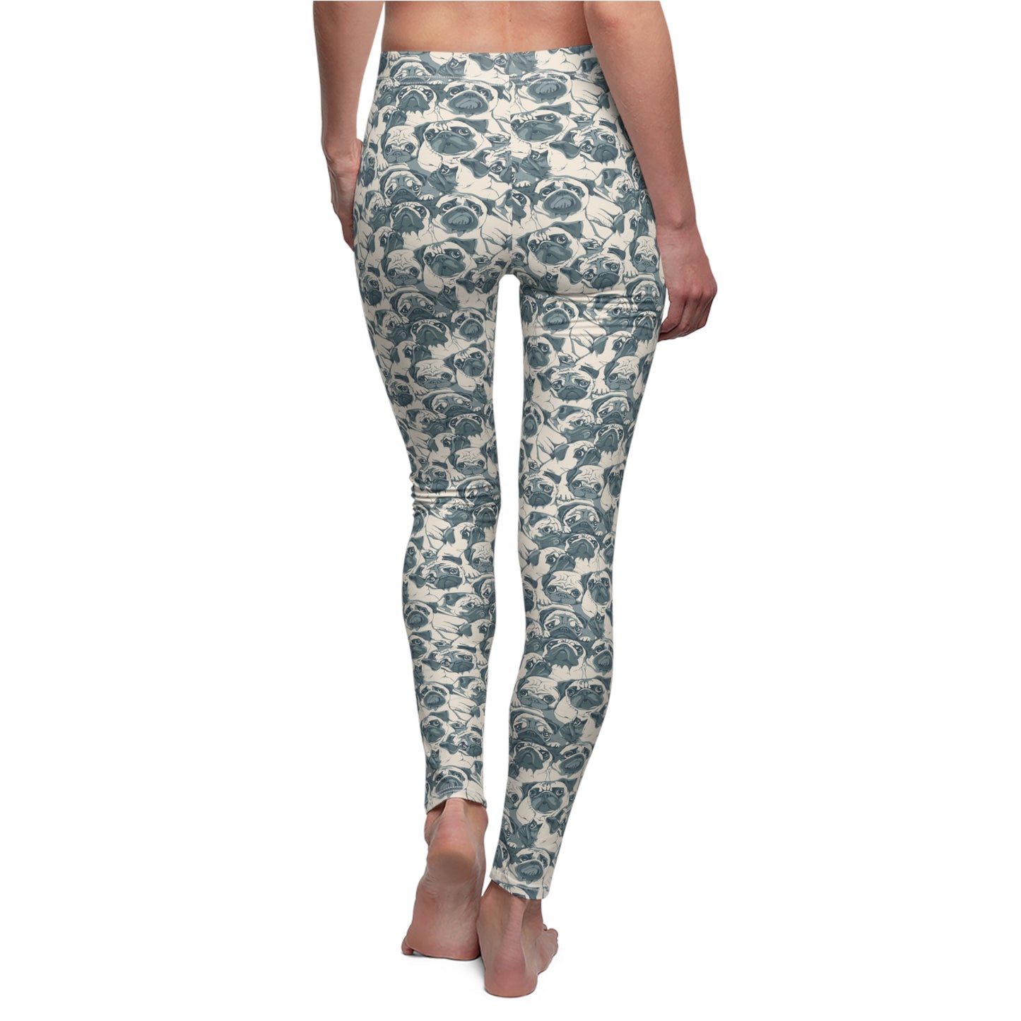 Pug Women's Cut & Sew Casual Leggings