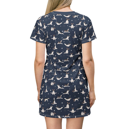 Doga French Bulldog T-Shirt Dress