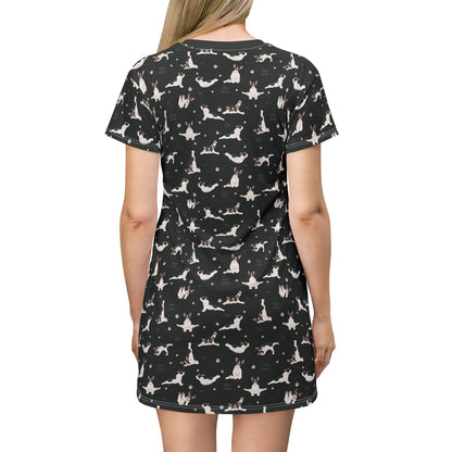 Doga French Bulldog T-Shirt Dress