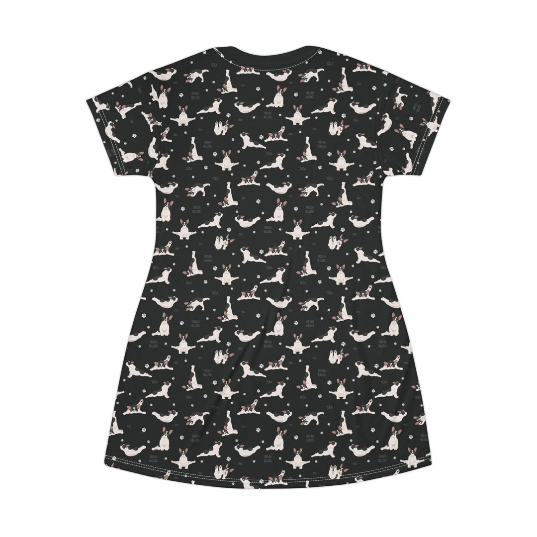 Doga French Bulldog T-Shirt Dress