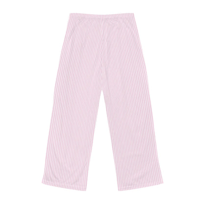 Corgi Women's Pajama Pants (Pink Stripes)