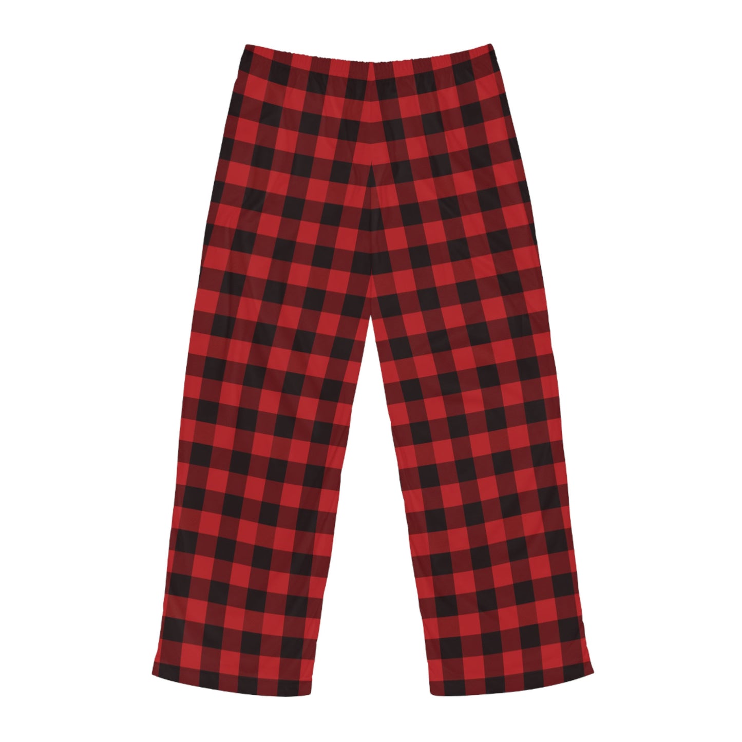 Corgi Men's Pajama Pants (Red/Black Checkered)