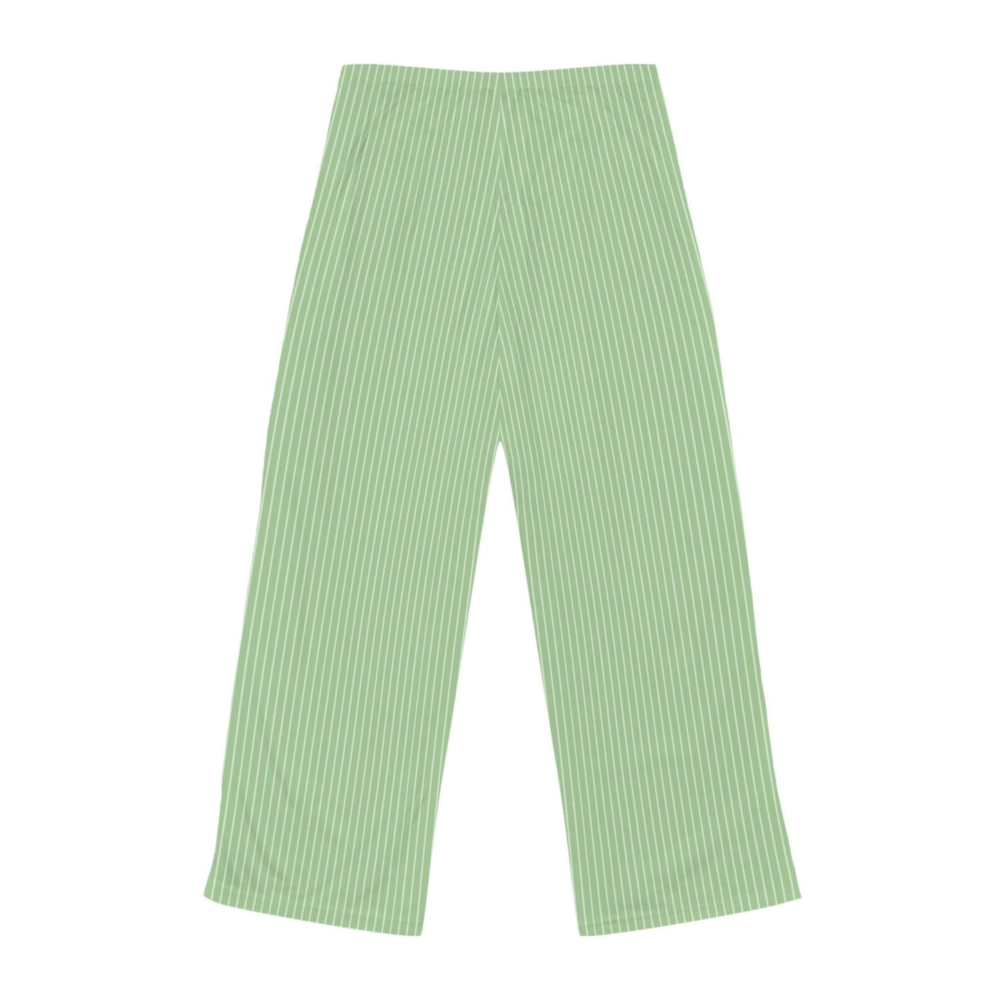 Corgi Women's Pajama Pants (Green Stripes)