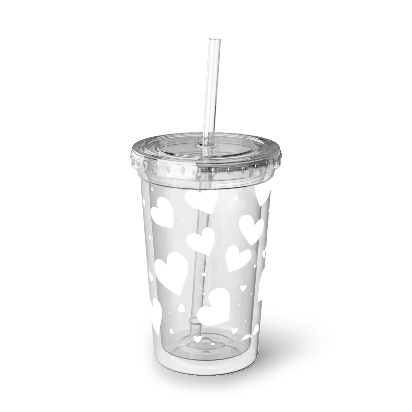 Personalized French Bulldog Heart Suave Acrylic Cup