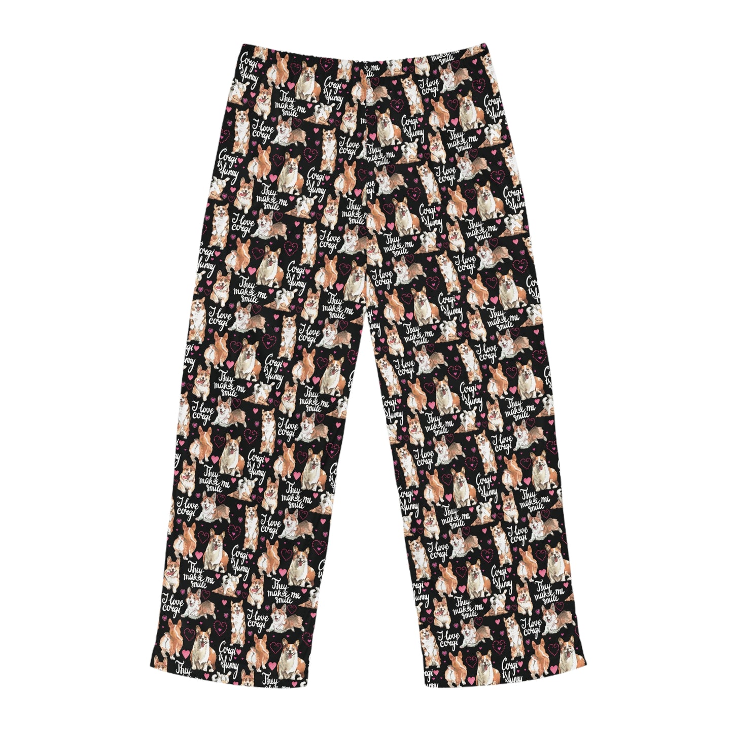 Corgi 'They Make Me Smile' Men's Pajama Pants