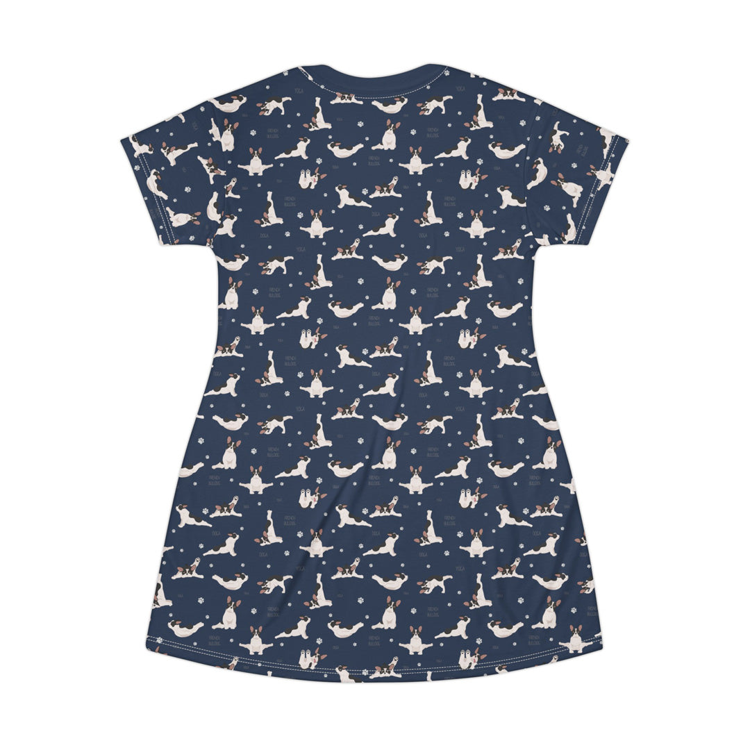 Doga French Bulldog T-Shirt Dress