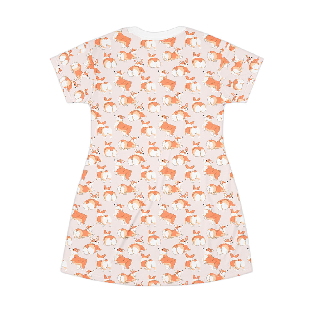 Corgi 'Talk To The Fluff' T-Shirt Dress