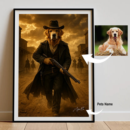 Custom Pet Portrait | Western Cinematic Pawtraits