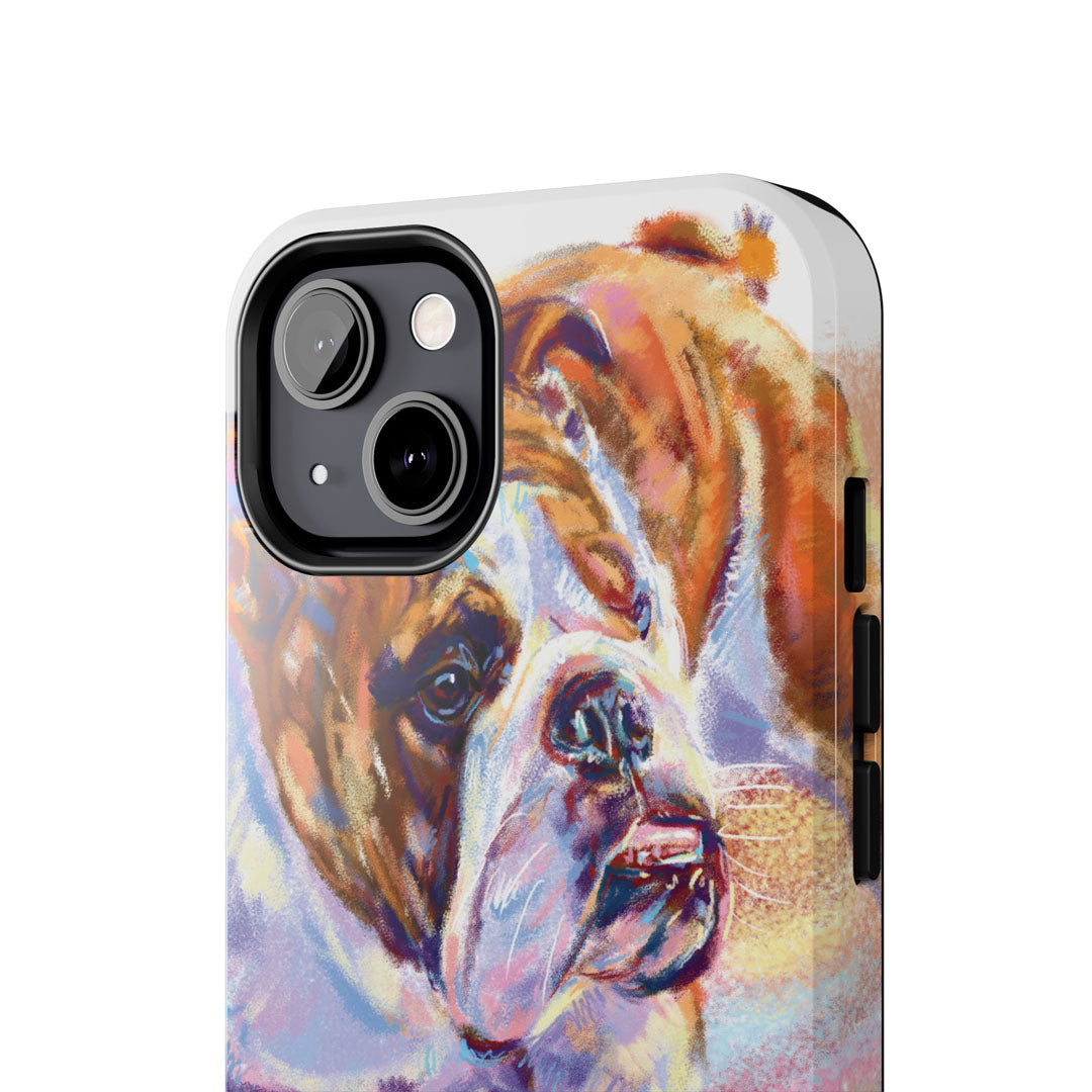 Bulldog Painting Tough Phone Cases