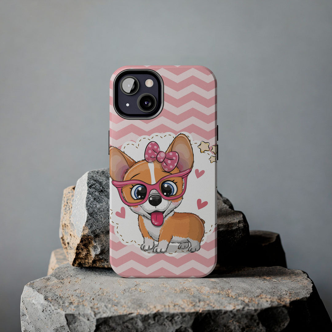 Cute Corgi Puppy Tough Phone Cases