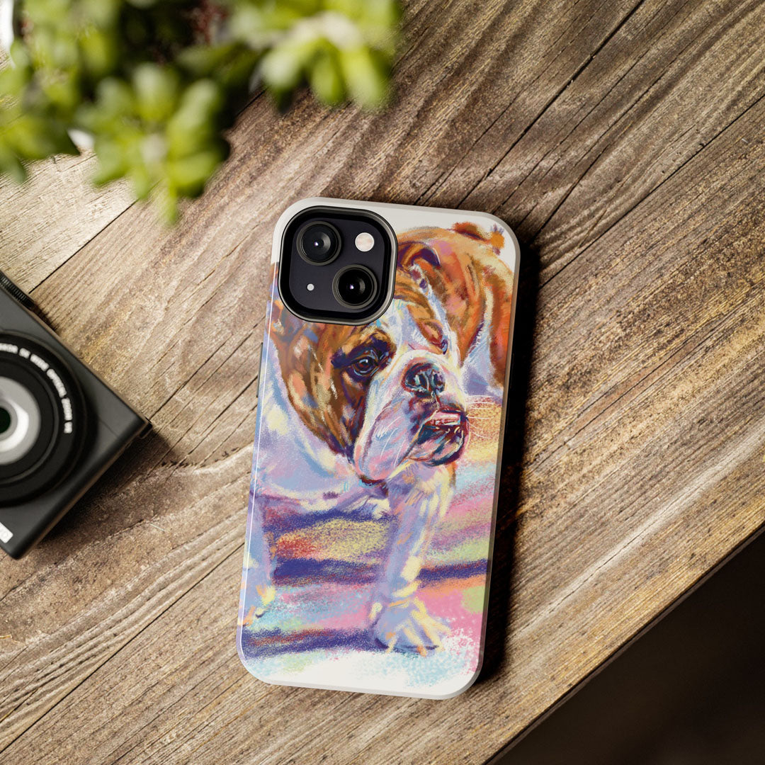 Bulldog Painting Tough Phone Cases