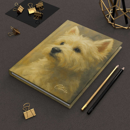 Personalized Westie Fine-Art Graffiti-Style Hardcover Journal