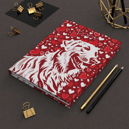 Golden Retriever Hearts Hardcover Journal