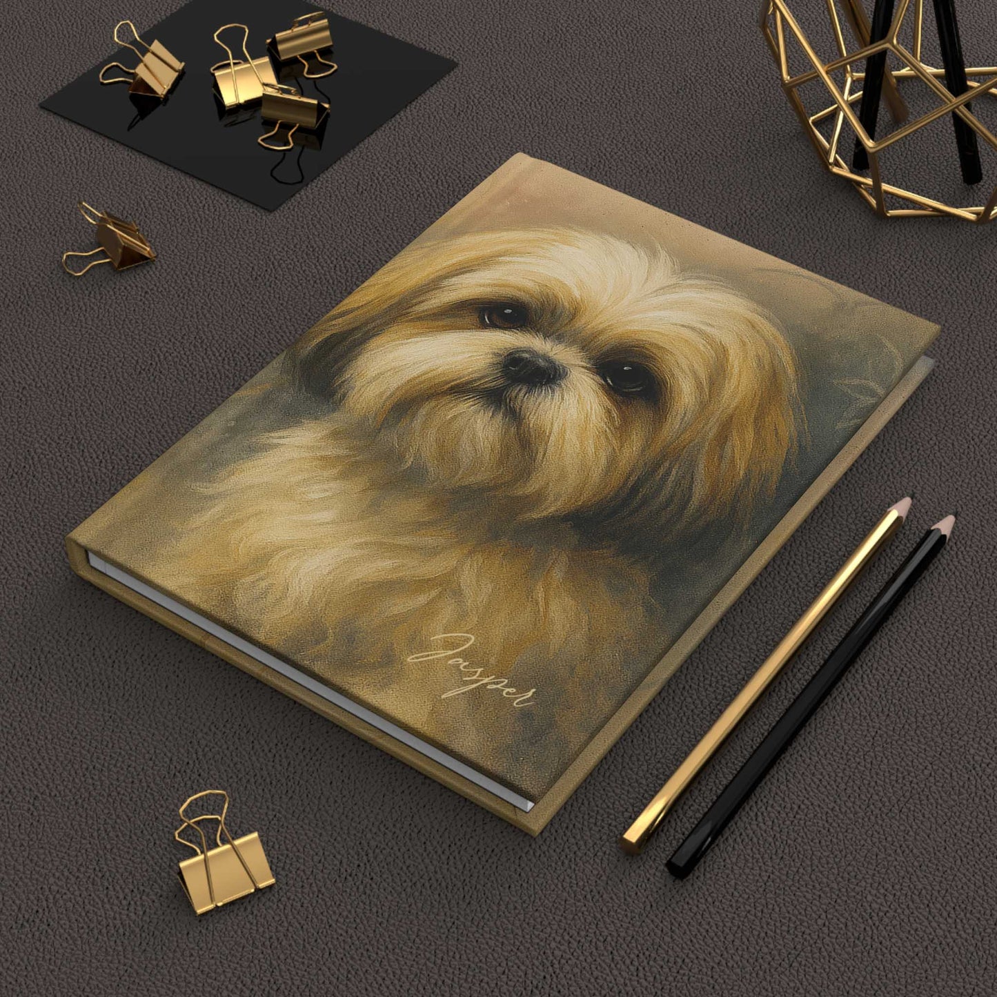 Personalized Shih Tzu Fine-Art Graffiti-Style Hardcover Journal