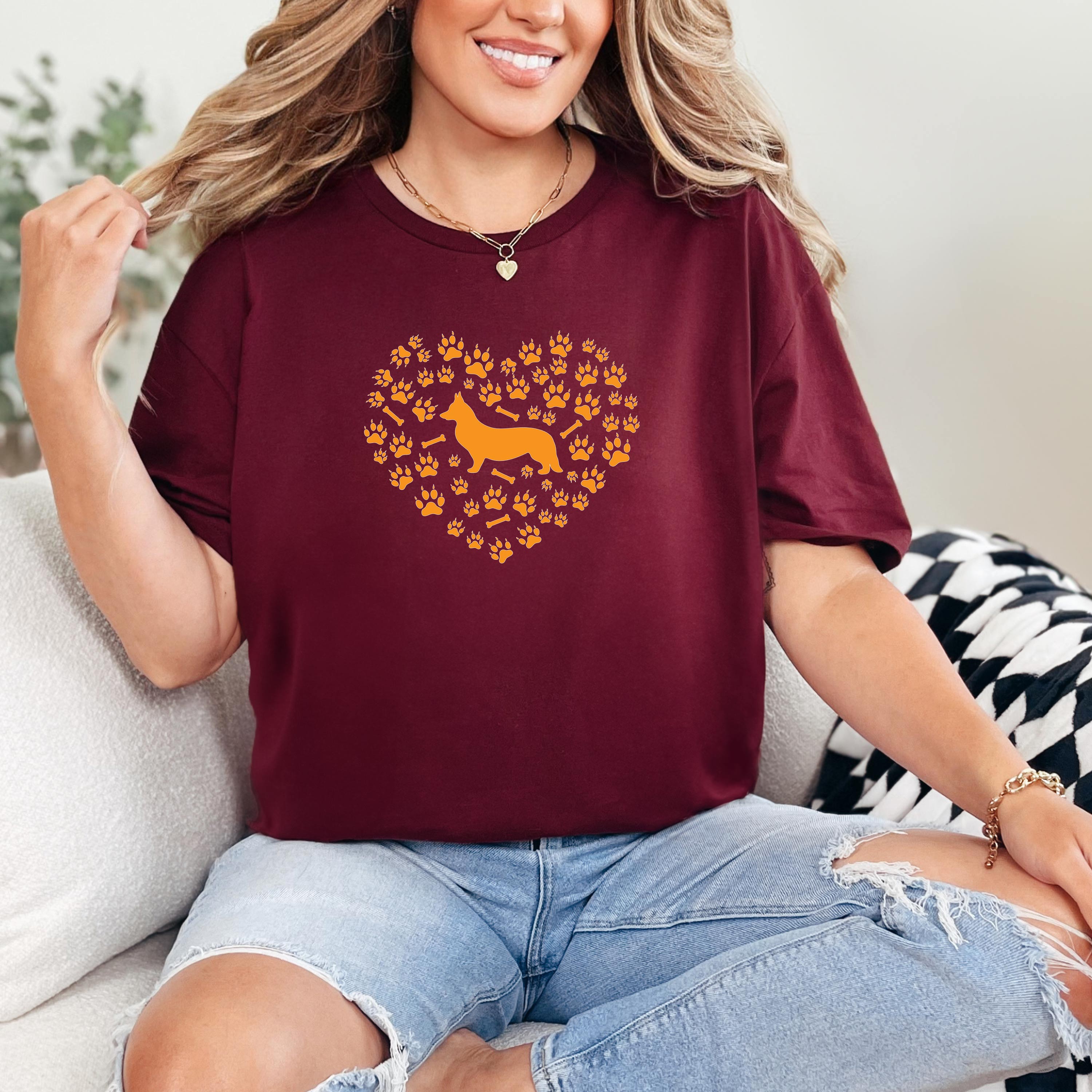 Corgi Heart Unisex Softstyle T-Shirt