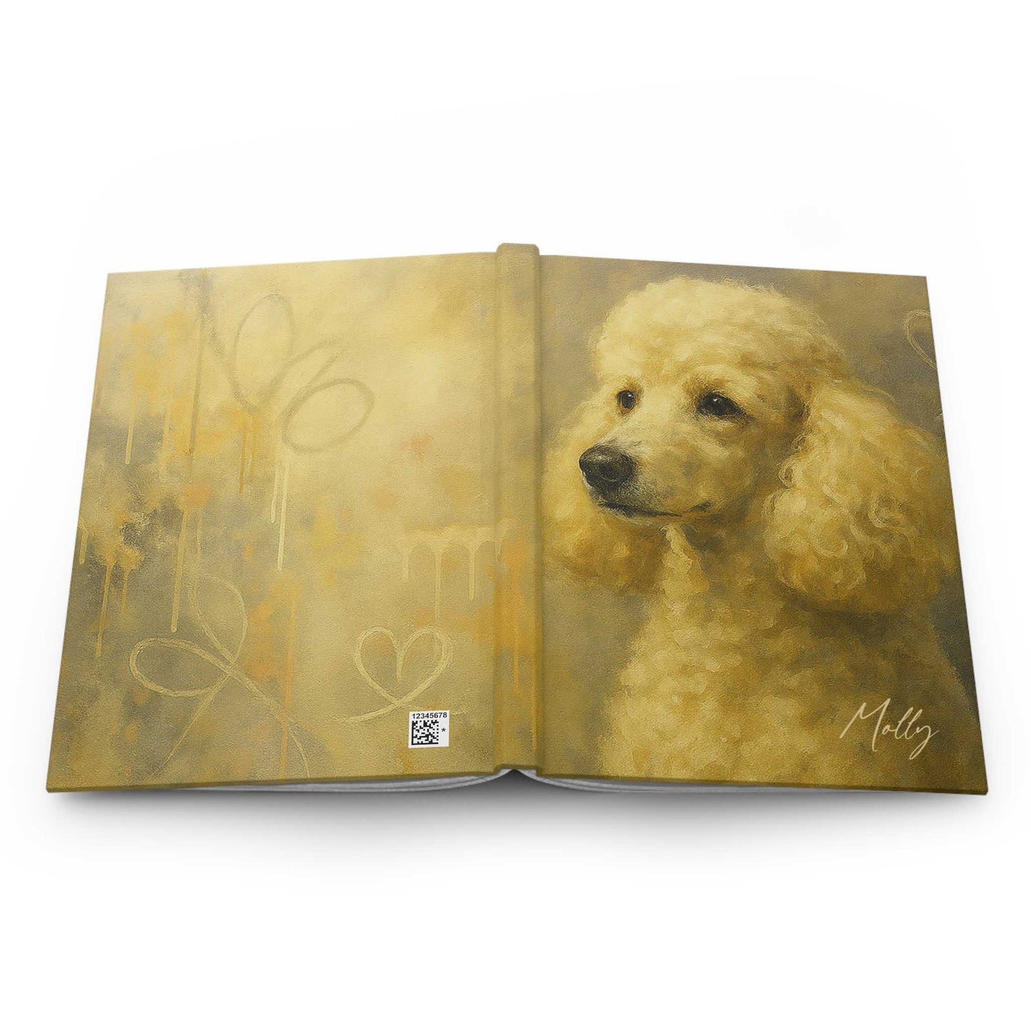 Personalized Poodle Fine-Art Graffiti-Style Hardcover Journal