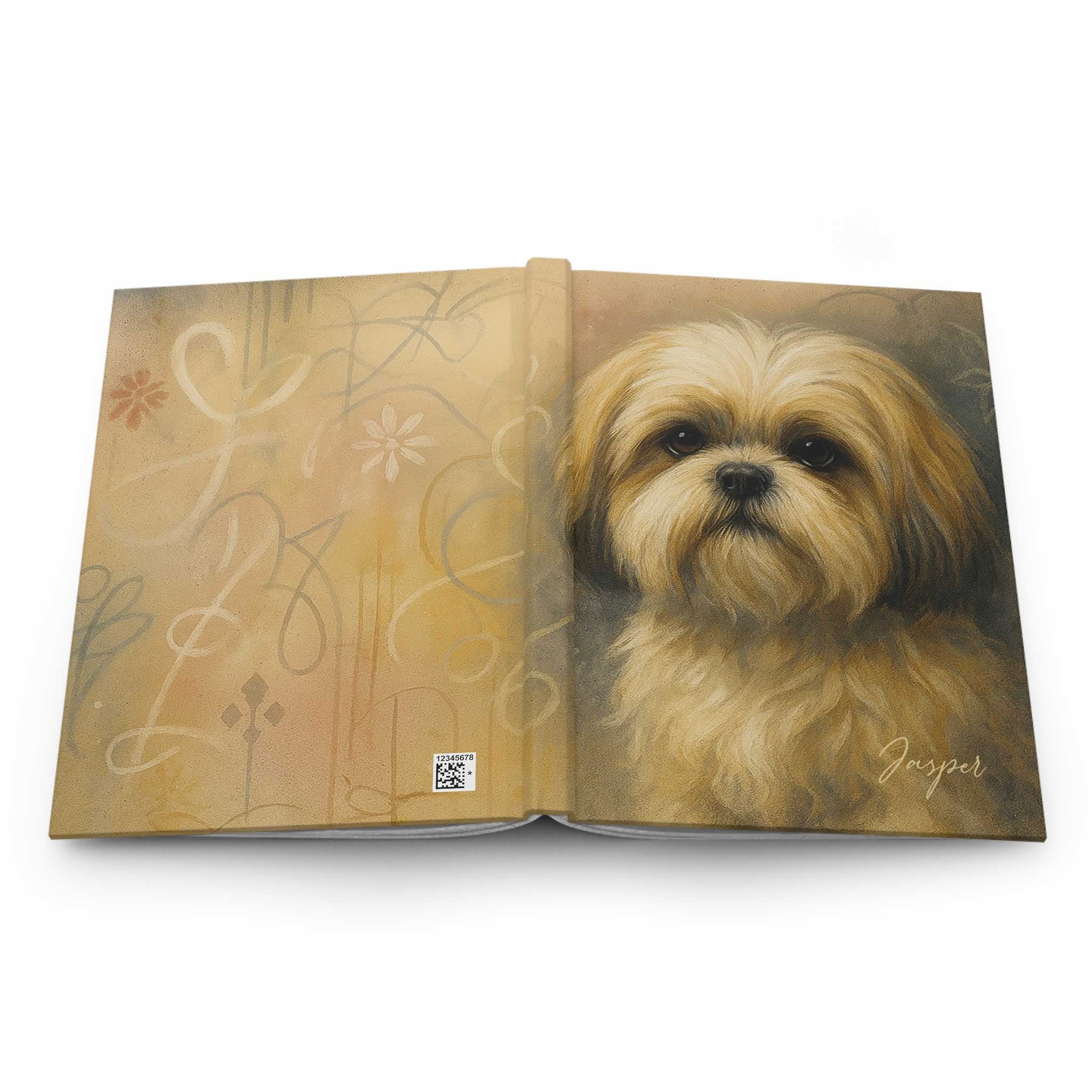 Personalized Shih Tzu Fine-Art Graffiti-Style Hardcover Journal