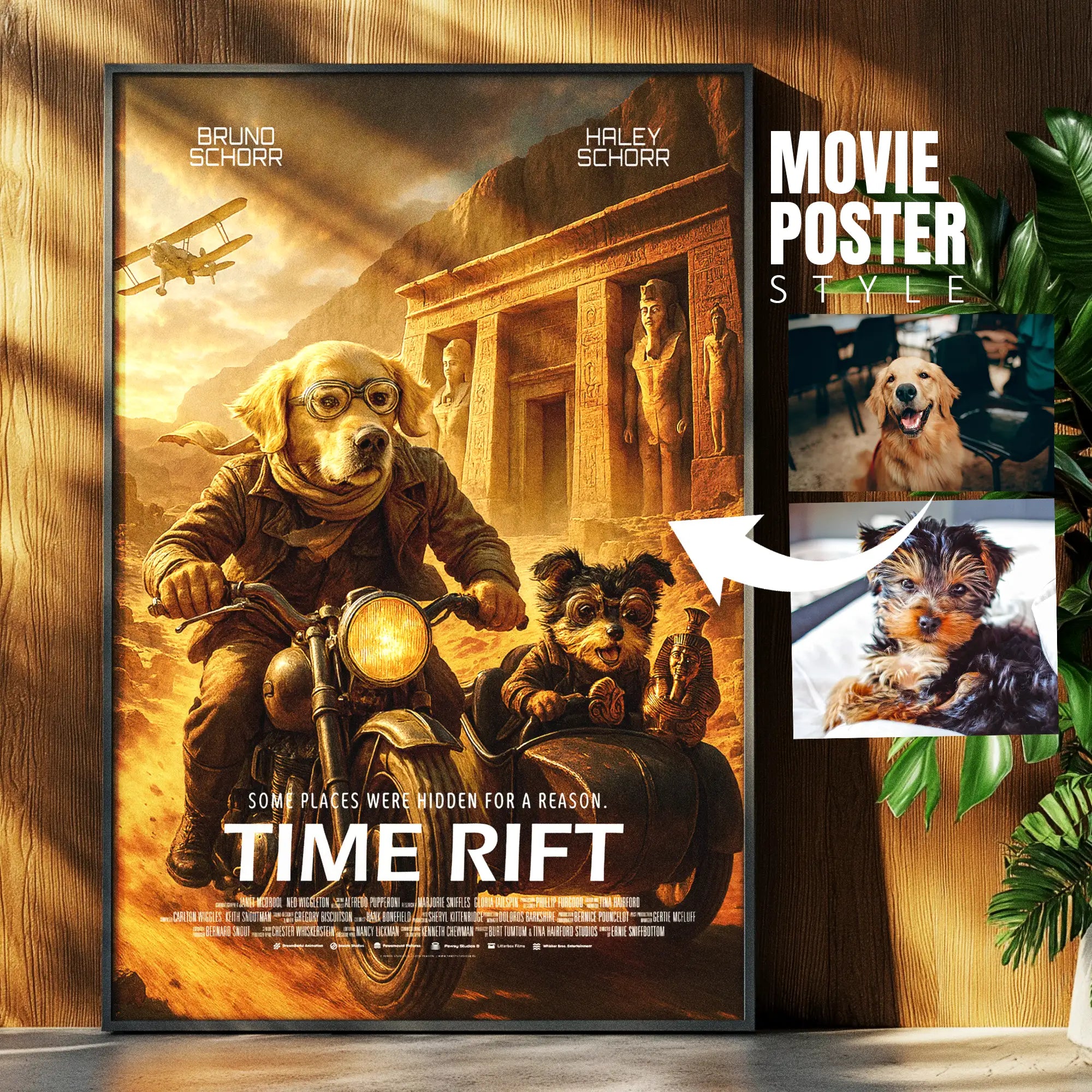Custom Pet Movie Poster | Indiana Jones Inspired Adventure Cinematic Pawtraits