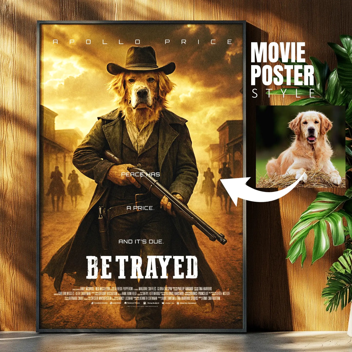 Custom Pet Movie Poster | Western Cinematic Movie Poster