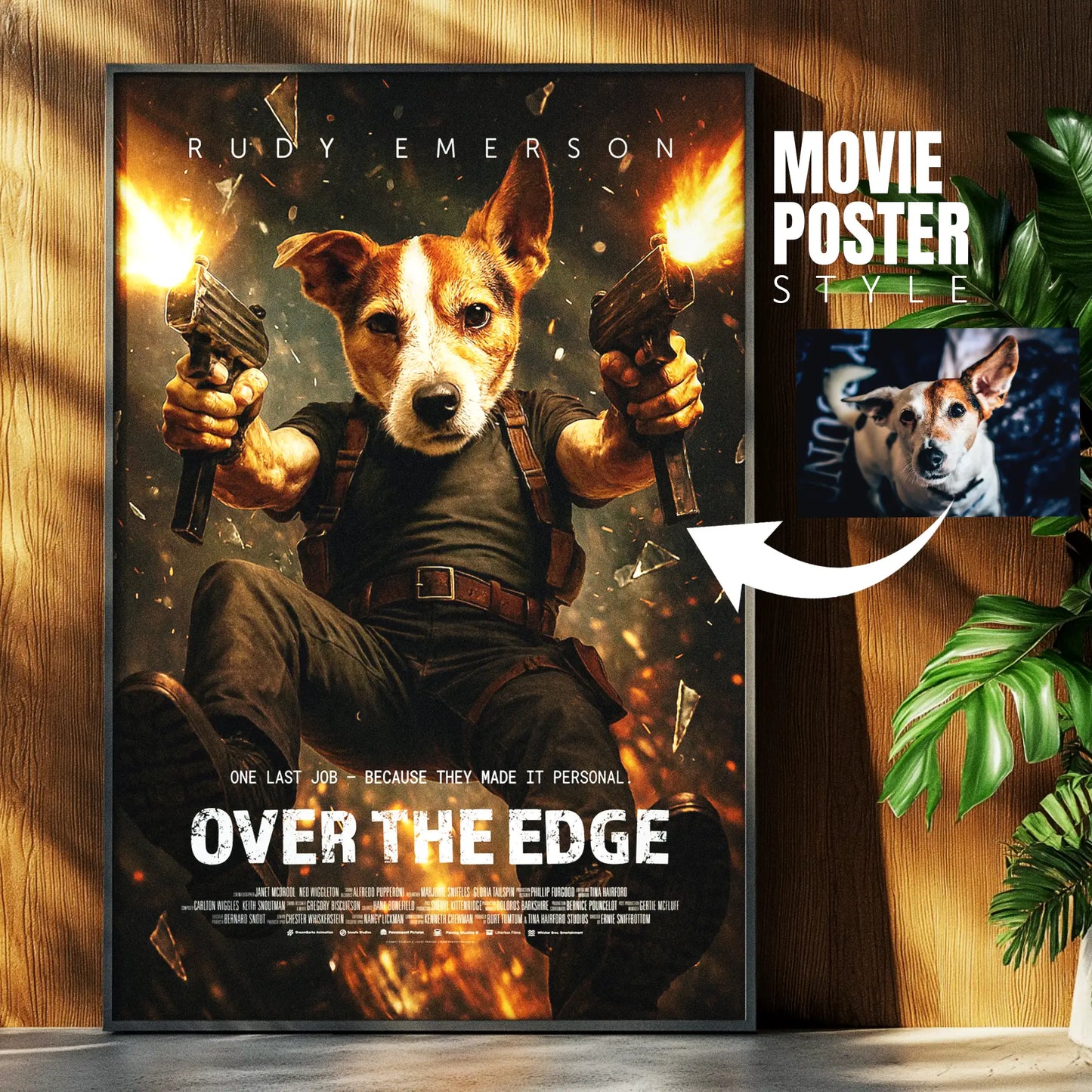 Custom Pet Movie Poster | Action Cinematic Movie Poster