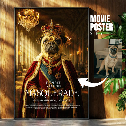 Custom Pet Movie Poster | Regal Cinematic Movie Poster