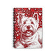 Personalized Westie Hearts Spiral Notebook