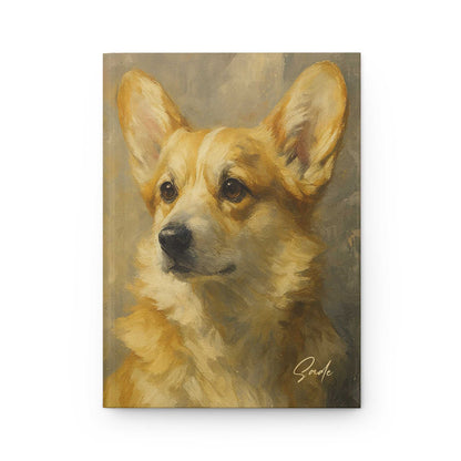 Personalized Corgi Fine-Art Graffiti-Style Hardcover Journal