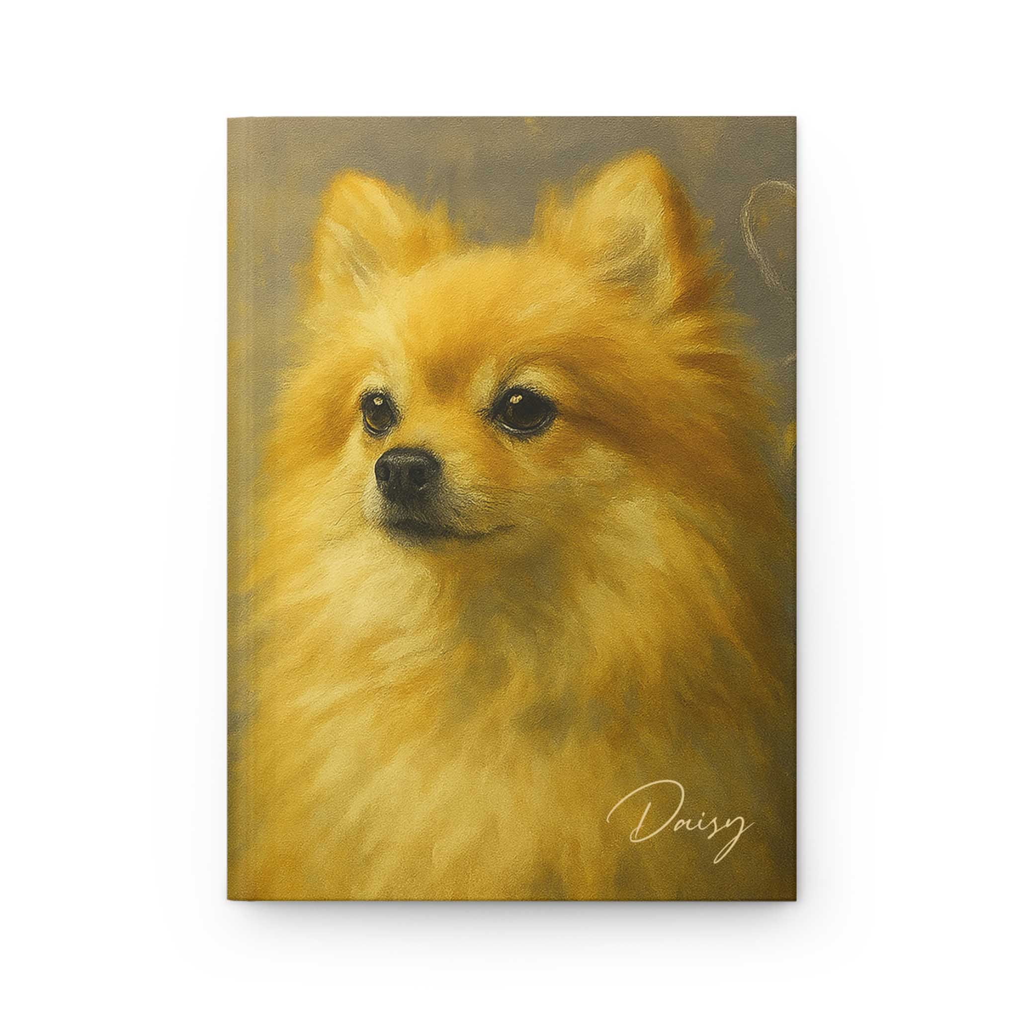 Personalized Pomeranian Fine-Art Graffiti-Style Hardcover Journal
