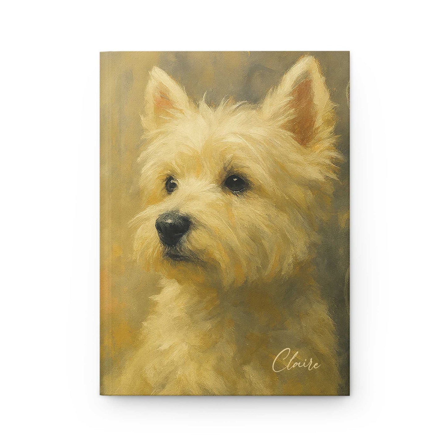Personalized Westie Fine-Art Graffiti-Style Hardcover Journal