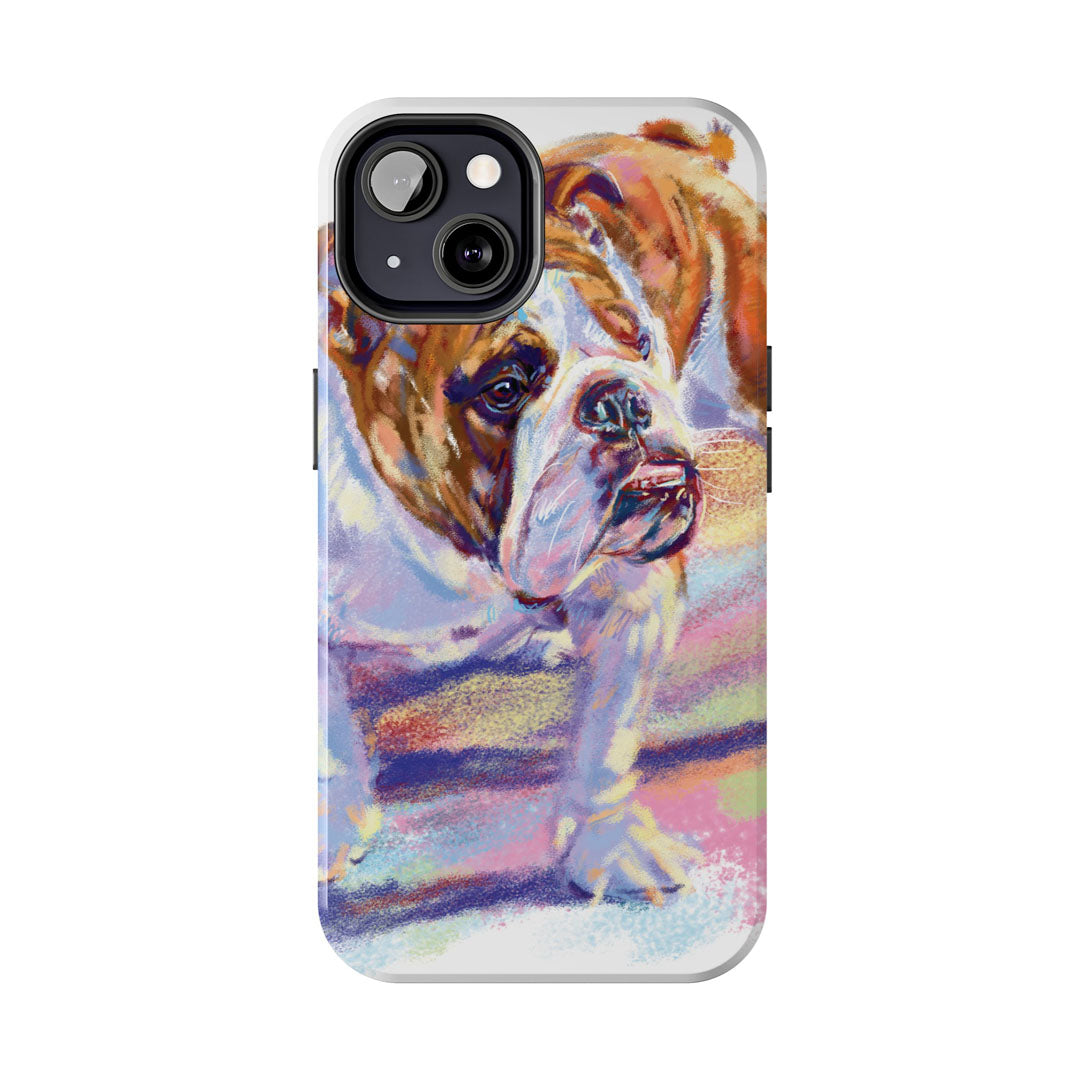 Bulldog Painting Tough Phone Cases