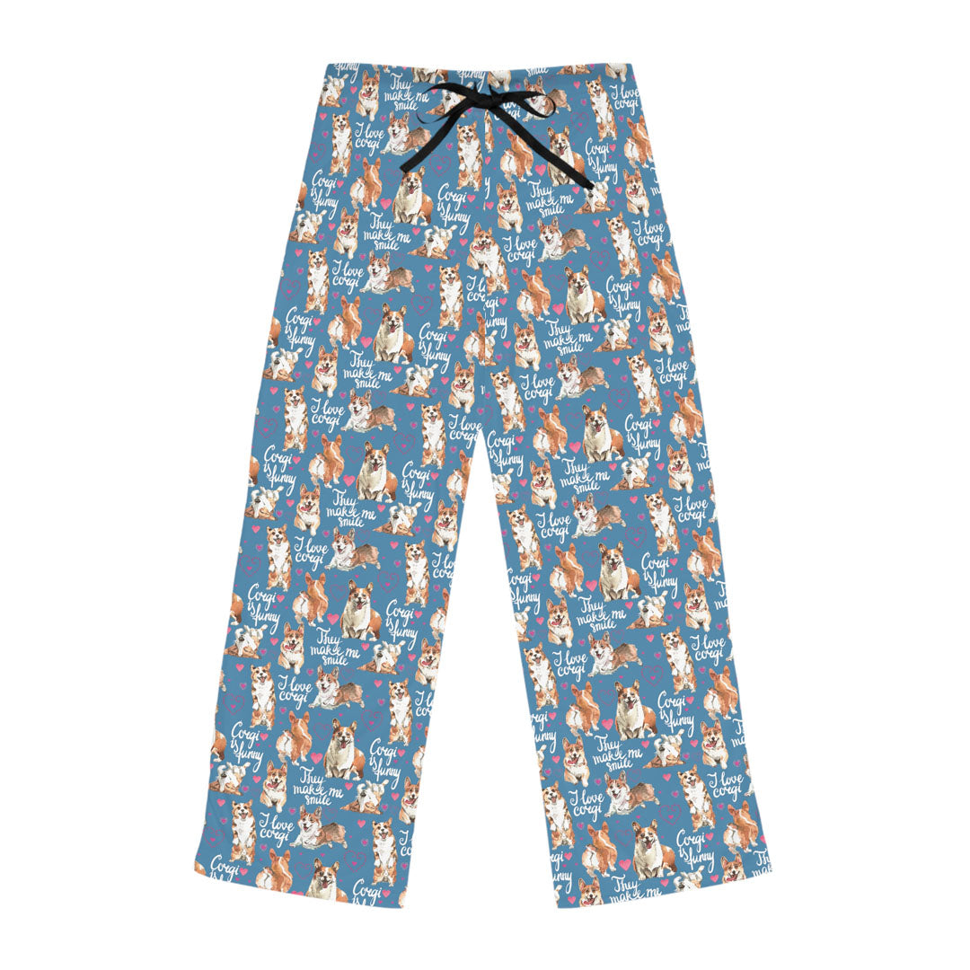 Corgi 'They Make Me Smile' Women's Pajama Pants