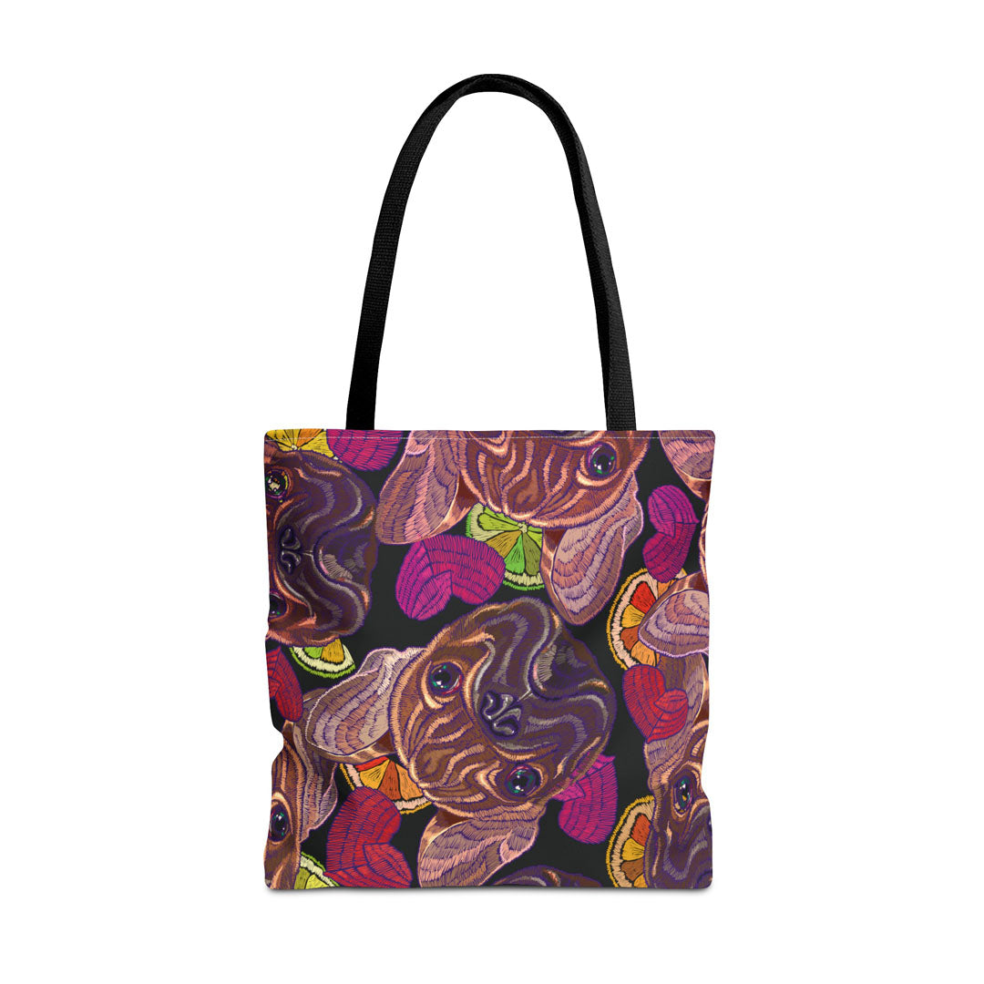 French Bulldog Hearts Tote Bag