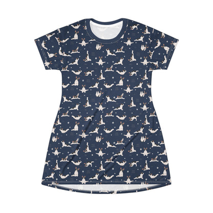 Doga French Bulldog T-Shirt Dress