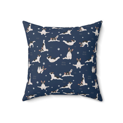 Doga French Bulldog Spun Polyester Square Pillow