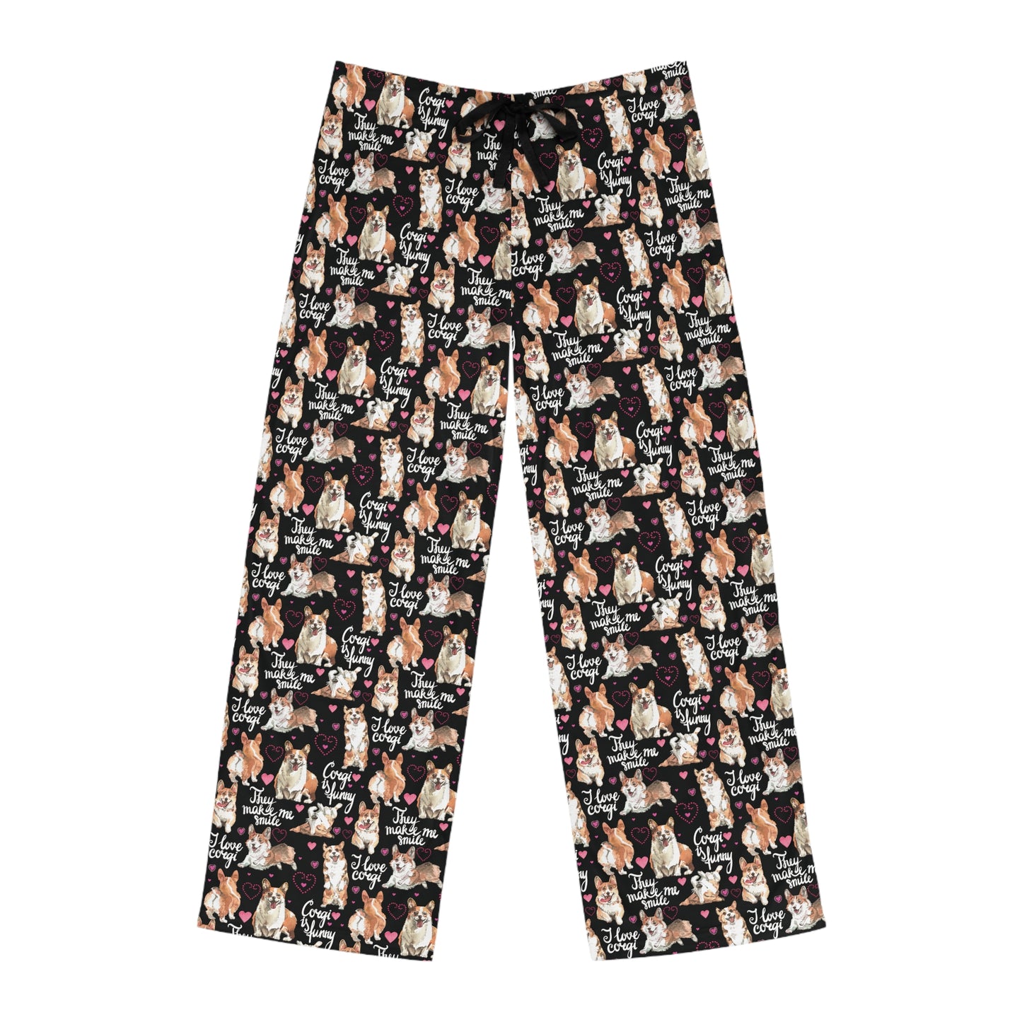 Corgi 'They Make Me Smile' Men's Pajama Pants