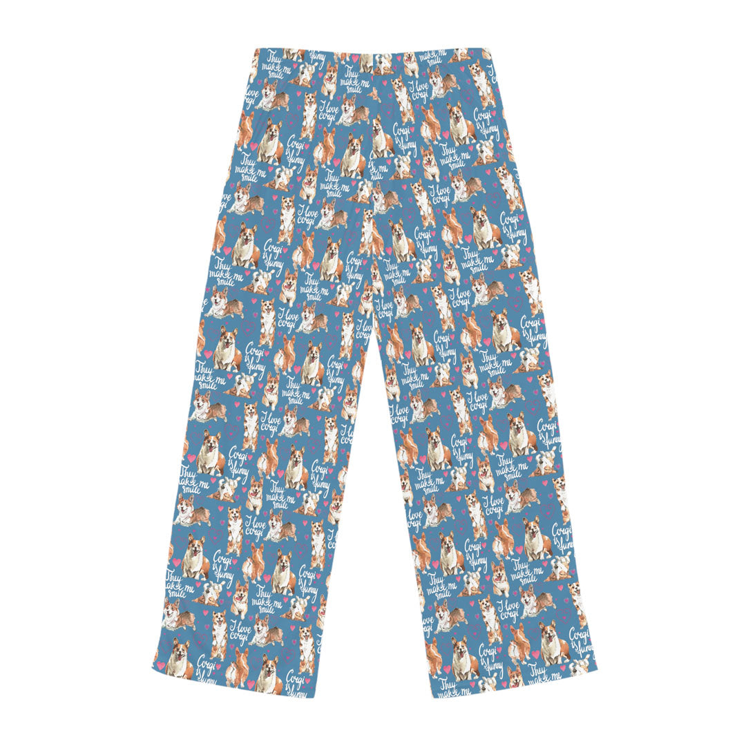 Corgi 'They Make Me Smile' Women's Pajama Pants