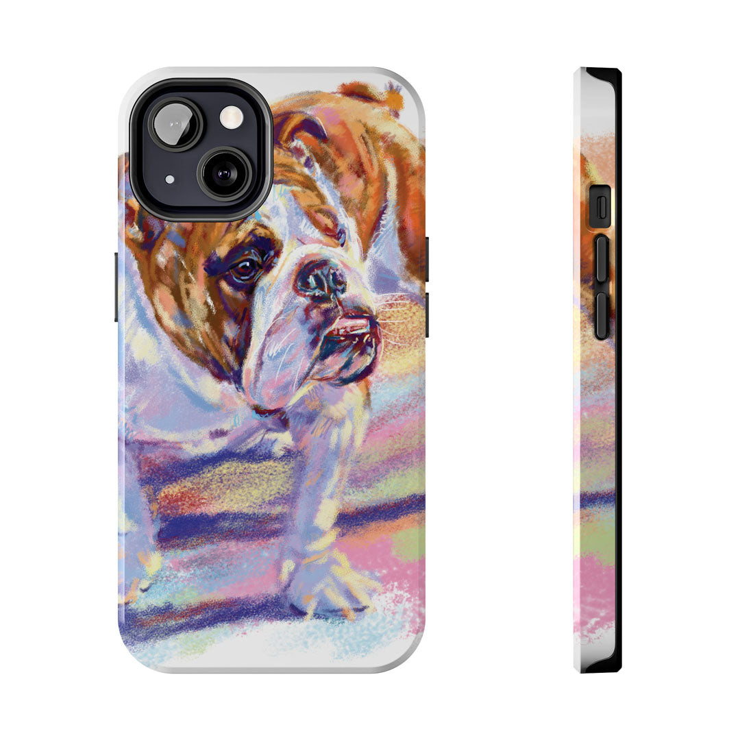 Bulldog Painting Tough Phone Cases