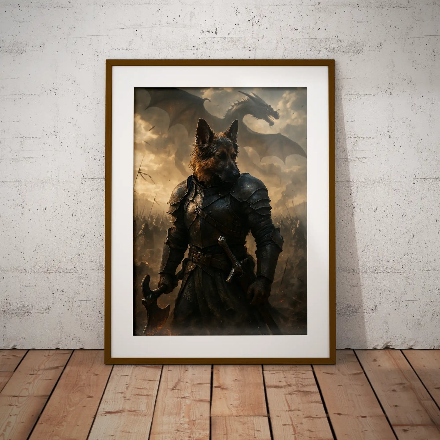 Custom Pet Portrait | Iron King Cinematic Pawtraits