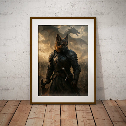 Custom Pet Portrait | Iron King Cinematic Pawtraits