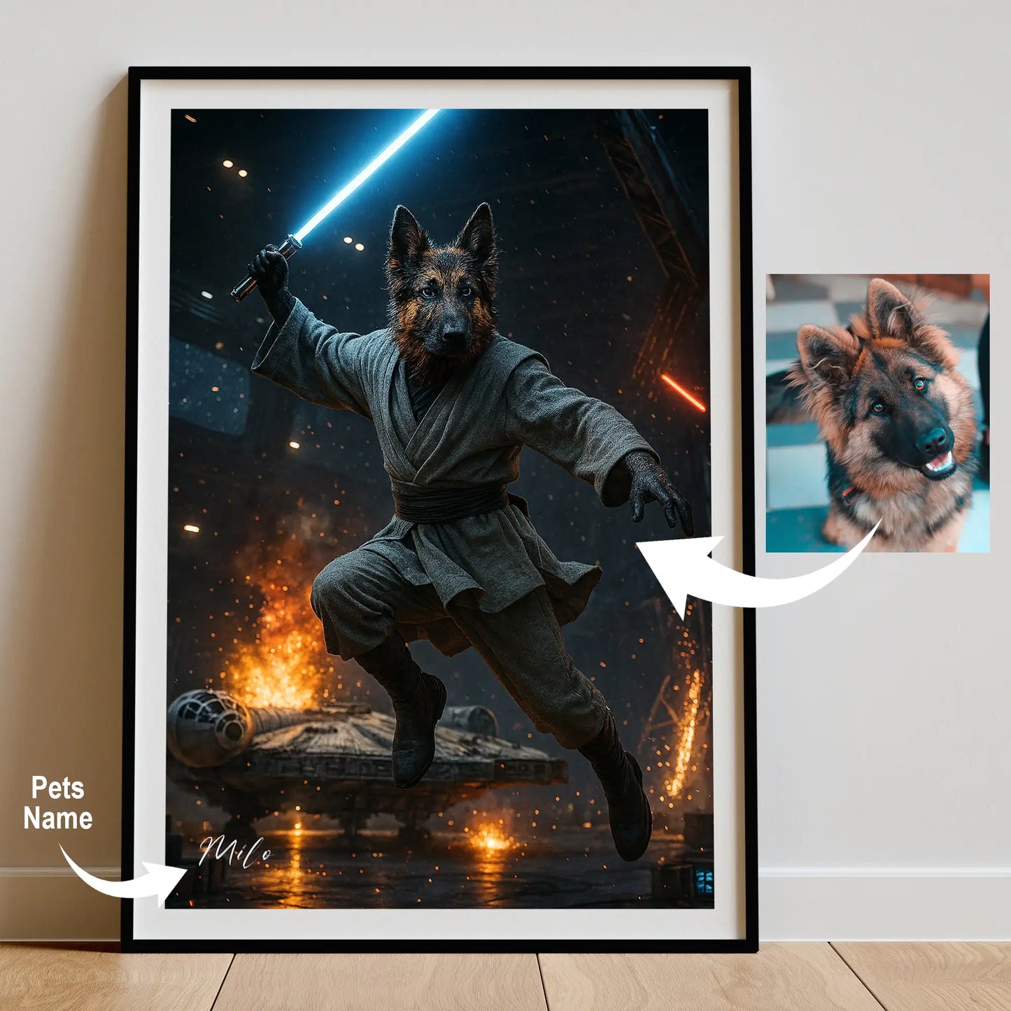 Custom Pet Portrait | Star Wars inspired Cinematic Pawtraits