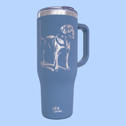 Labrador Retriever Laser Engraved Tumbler, 40oz