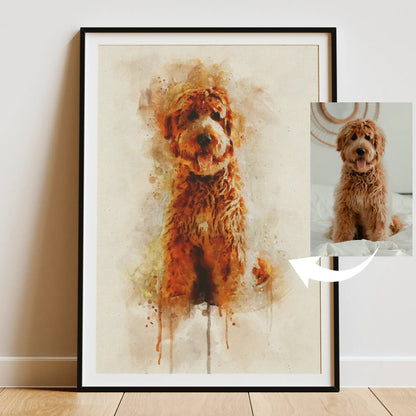 Custom Watercolor Group Pet Portraits