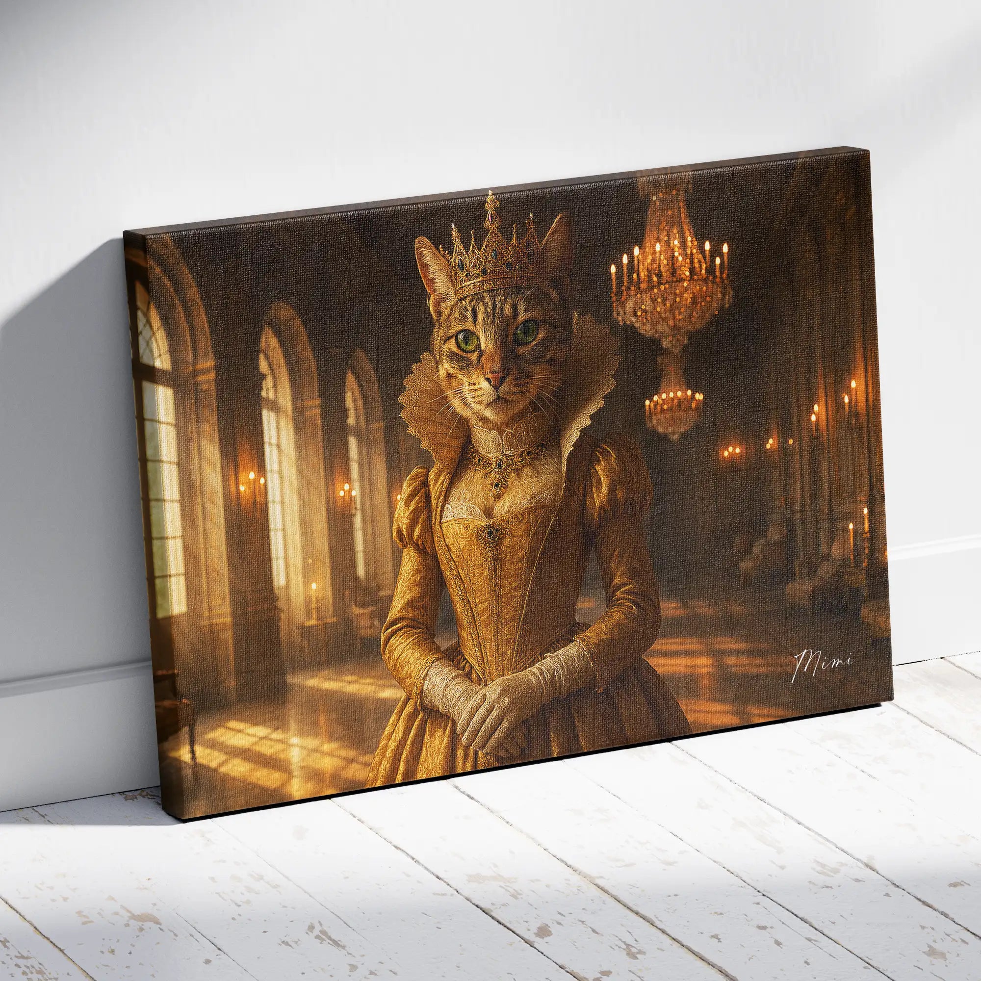 Custom Pet Portrait | Regal Queen Cinematic Pawtraits