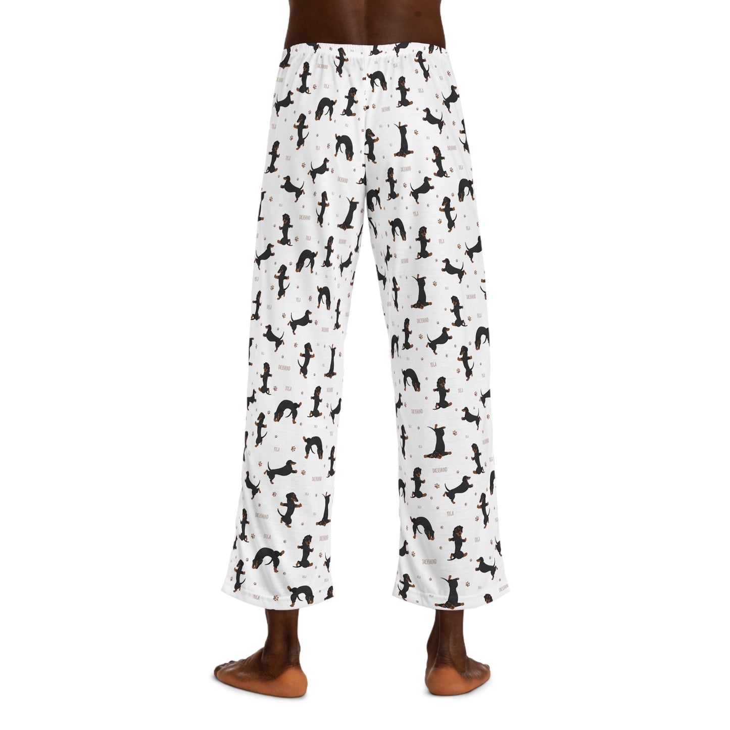 Dachshund Yoga Funny Men's Pajama Pants