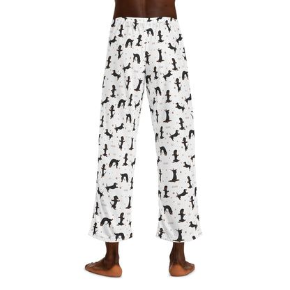 Dachshund Yoga Funny Men's Pajama Pants