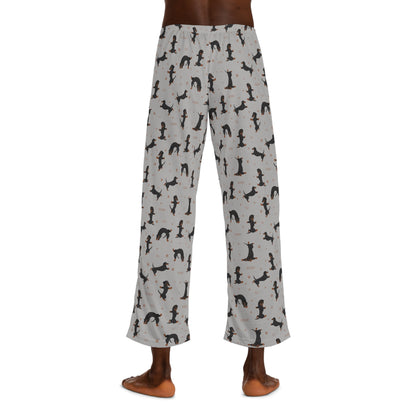 Dachshund Yoga Funny Men's Pajama Pants