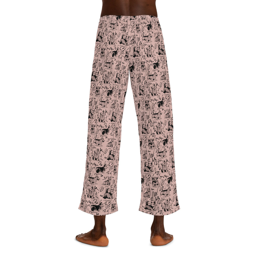 Corgi Drawing Men's Pajama Pants